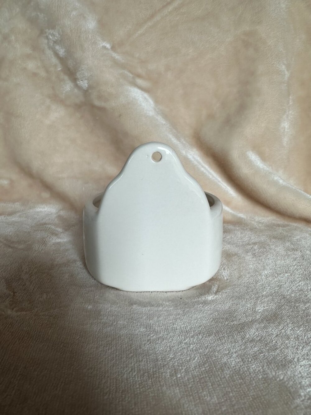 Ceramic Wall Pocket Air Plant Planter Vintage EUC Floral Pastel - Picture 4 of 8
